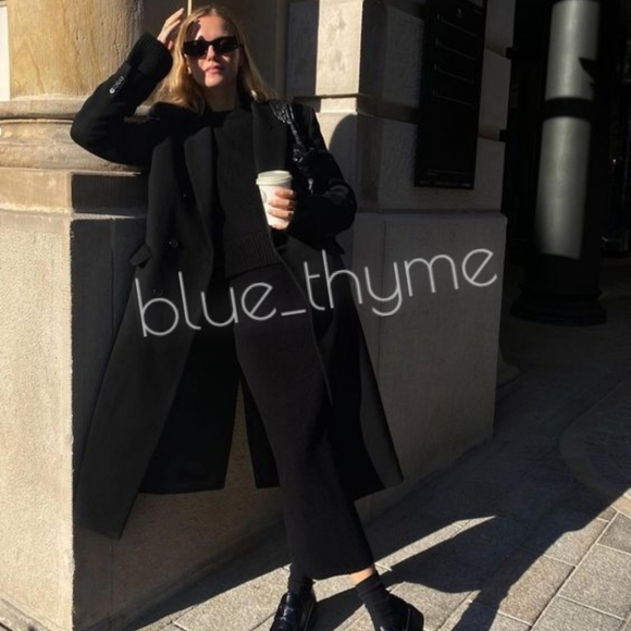 Zara WOMANS Menswear Button Coat - Picture 3 of 9